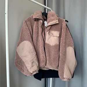 For The Republic Sherpa Cropped Jacket